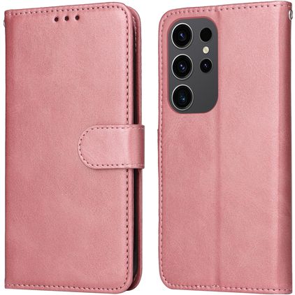 Mobigear Wallet Samsung Galaxy S24 Ultra Hülle Klapphülle Geldbörse - Roségold