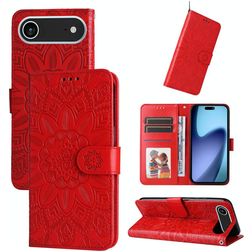 Mobigear Sunflower iPhone Air Hülle Klapphülle Geldbörse - Rot
