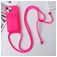 Mobigear Lanyard Card iPhone 15 Plus Silikon Handykette mit Kartenhalter - Pink