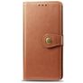 Mobigear Snap Button OPPO A9 (2020) Hülle Klapphülle Geldbörse - Cognac