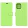 Mobigear Classic iPhone 12 Mini Hülle Klapphülle Geldbörse - Grün