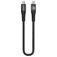 Mobilize Strong Nylon USB-C auf USB-C Kabel 0.2 Meter - Schwarz