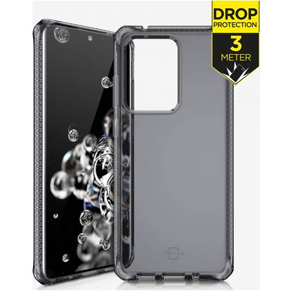 ITSkins SpectrumClear Samsung Galaxy S20 Ultra Hülle Flexibles TPU Backcover Stoßfest - Schwarz