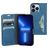 Mobiparts Classic Wallet iPhone 13 Pro Klapphülle Portemonnaie - Steel Blue