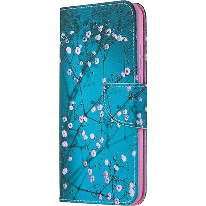Mobigear Design HONOR 9X Lite Hülle Klapphülle Geldbörse - Mandelblüten