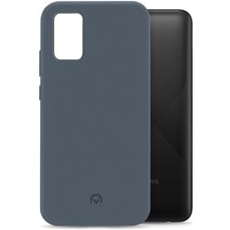 Mobilize Rubber Gelly Samsung Galaxy A02s Hülle Flexibles TPU Backcover - Matt Blue