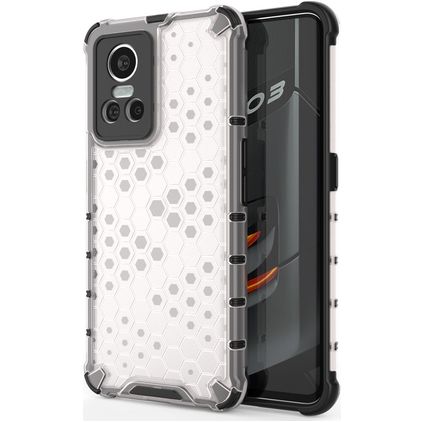 Mobigear Honeycomb Realme GT Neo 3 Hülle Hardcase Backcover Stoßfest - Weiß