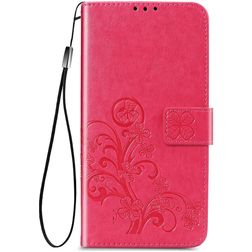 Mobigear Clover Samsung Galaxy A32 4G Hülle Klapphülle Geldbörse - Magenta
