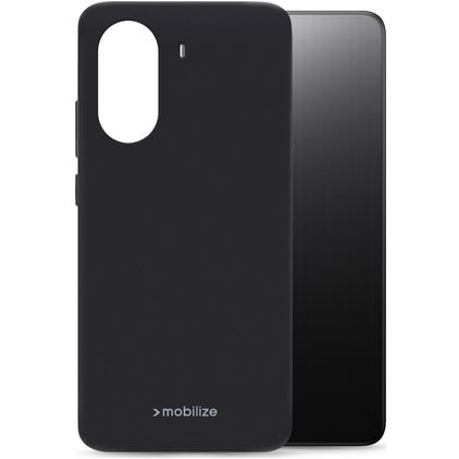 Mobilize Rubber Gelly POCO X7 Pro Hülle Flexibles TPU Backcover - Schwarz