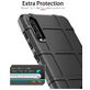 Mobigear Rugged Shield Samsung Galaxy A70 Hülle Flexibles TPU Backcover Stoßfest - Schwarz