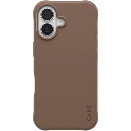 CARE by PanzerGlass Fashionable iPhone 17 Silikon MagSafe Hülle Backcover - Espresso