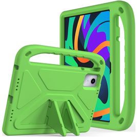 Mobigear AeroArmor Lenovo Tab P12 Tablet Hülle für Kinder mit Tragegriff + Stifthalter - Grün