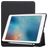 Mobigear Tri-Fold Gel iPad Pro 10.5 Zoll (2017) Hülle TPU,Kunstleder Klapphülle + Stifthalter - Schwarz