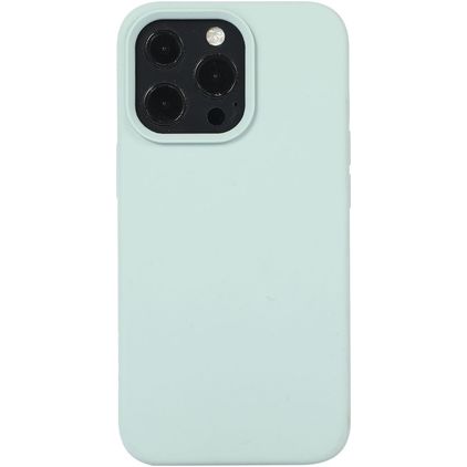Mobigear Rubber Touch iPhone 14 Plus Silikon Hülle Backcover - Minze