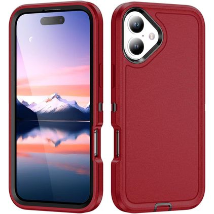 Mobigear Rugged iPhone 17 Hardcase Backcover Shockproof - Rot