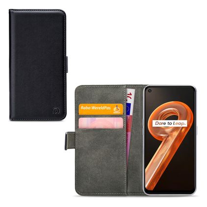 Mobilize Classic Gelly Wallet Realme 9i Hülle Klapphülle Geldbörse - Schwarz