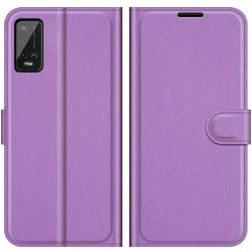 Mobigear Classic Wiko Power U20 Hülle Klapphülle Geldbörse - Lila