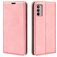 Mobigear Retro Slim Motorola Moto G42 Klapphülle Portemonnaie - Pink