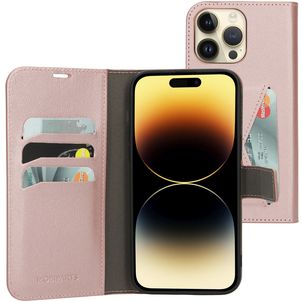 Mobiparts Classic Wallet iPhone 14 Pro Max Hülle Klapphülle Geldbörse - Pink
