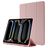 Mobigear Tri-Fold Gel iPad Pro 13 Zoll (2025) Hülle TPU,Kunstleder Klapphülle + Stifthalter - Pink
