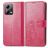 Mobigear Clover POCO X5 Hülle Klapphülle Geldbörse - Magenta