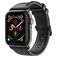 Dux Ducis Business Leder Apple Watch Armband Dornschließe - 49/46/45/44 mm - Schwarz