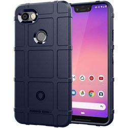 Mobigear Rugged Shield Google Pixel 3a XL TPU (flexibel) Backcover Shockproof - Blau