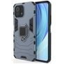 Mobigear Armor Ring Xiaomi Mi 11 Lite Hülle Hardcase Backcover Stoßfest mit Ringhalter - Blau