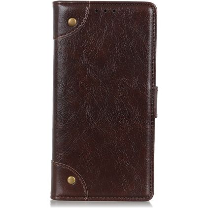 Mobigear Ranch Alcatel 1C (2019) Hülle Klapphülle Geldbörse - Braun