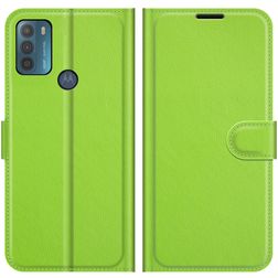Mobigear Classic Motorola Moto G50 Hülle Klapphülle Geldbörse - Grün
