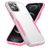 Mobigear Heavy Armor iPhone 14 Pro Max Hülle Hardcase Backcover Stoßfest - Weiß / Pink