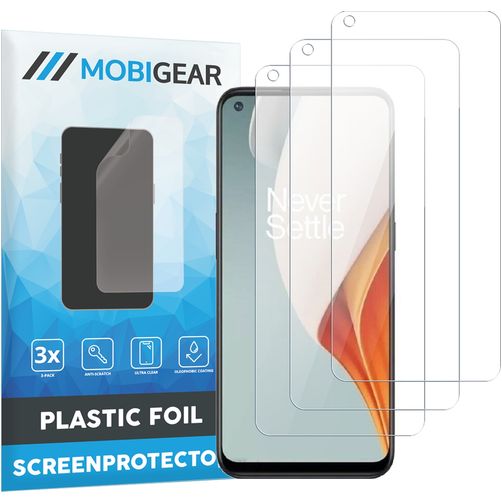 Mobigear OnePlus Nord N100 Displayschutz Schutzfolie - Hüllenfreundlich (3er Pack)