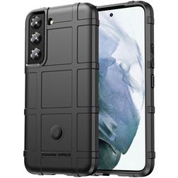 Mobigear Rugged Shield Samsung Galaxy S22 Hülle Flexibles TPU Backcover Stoßfest - Schwarz