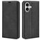 Mobigear Retro Slim iPhone 17 Hülle Klapphülle Geldbörse - Schwarz