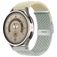 Mobigear Braided Dual Nylon Smartwatch Armband Klappschließe - 20 mm - Grau / Polarstern