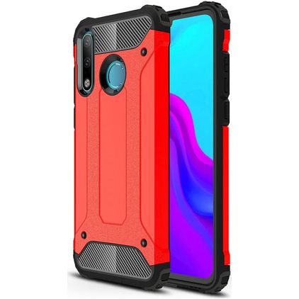Mobigear Outdoor Huawei P30 Lite Hardcase Backcover Shockproof - Rot