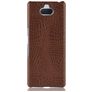 Mobigear Croco Sony Xperia 10 Plus Hülle Hardcase Backcover - Braun