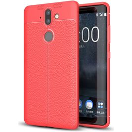 Mobigear Luxury Nokia 8 Sirocco Hülle Flexibles TPU Backcover - Rot Mobigear Luxury Nokia 8 Sirocco Hülle Flexibles TPU Backcover - Rot