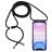 Mobigear Lanyard iPhone 11 Flexibles TPU Handykette - Transparent / Schwarz