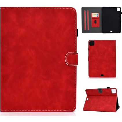 Mobigear Folio iPad Air 5 (2022) Hülle Klapphülle + Stifthalter - Rot