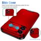 Mobigear Cam Slide iPhone 14 Pro Max Hülle Hardcase Backcover mit Kamera Slider - Rot