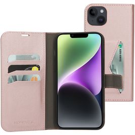 Mobiparts Classic Wallet iPhone 14 Plus Hülle Klapphülle Geldbörse - Pink