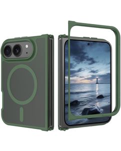Mobigear Shockproof iPhone Duo MagSafe Hardcase Backcover - Dunkelgrün