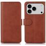 Mobigear Wallet iPhone 17 Pro Max Hülle Klapphülle Geldbörse - Braun