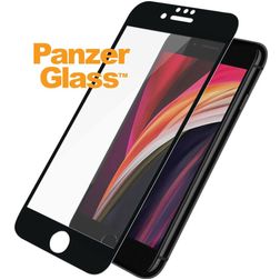 PanzerGlass Edge to Edge iPhone SE (2022) Gehärtetes Glas Displayschutz - Hüllenfreundlich - Schwarz