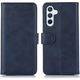 Mobigear Wallet Samsung Galaxy A35 Hülle Klapphülle Geldbörse - Blau