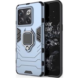 Mobigear Armor Ring OnePlus 10T Hülle Hardcase Backcover Stoßfest mit Ringhalter - Marineblau