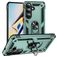 Mobigear Armor ring Samsung Galaxy S26 Hülle Hardcase Backcover Stoßfest mit Ringhalter - Grün
