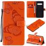 Mobigear Butterfly LG V60 ThinQ Hülle Klapphülle Geldbörse - Orange