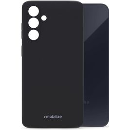 Mobilize Rubber Gelly Samsung Galaxy A35 Hülle Flexibles TPU Backcover - Matt Black